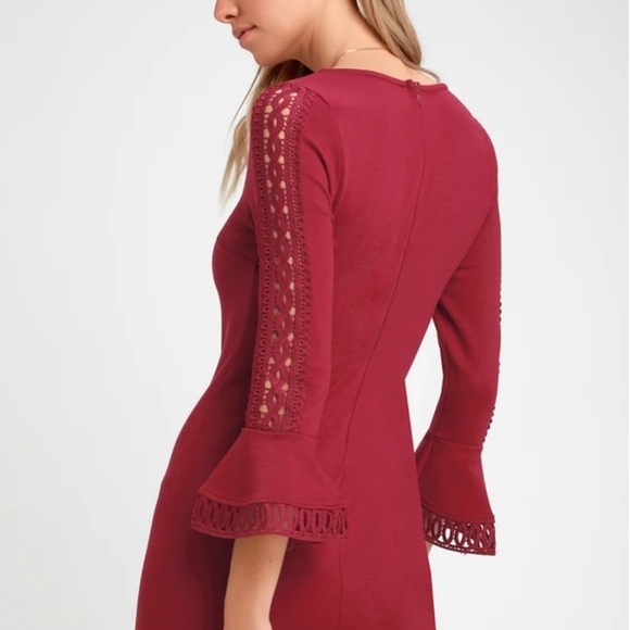NWT Lulu's Red Mini Dress - Picture 3 of 4